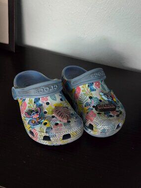 Stitch Crocs with Charms